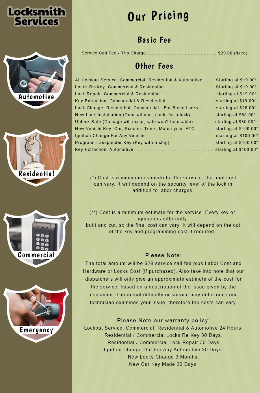 Richmond Star Locksmith Richmond, VA 804-596-3301